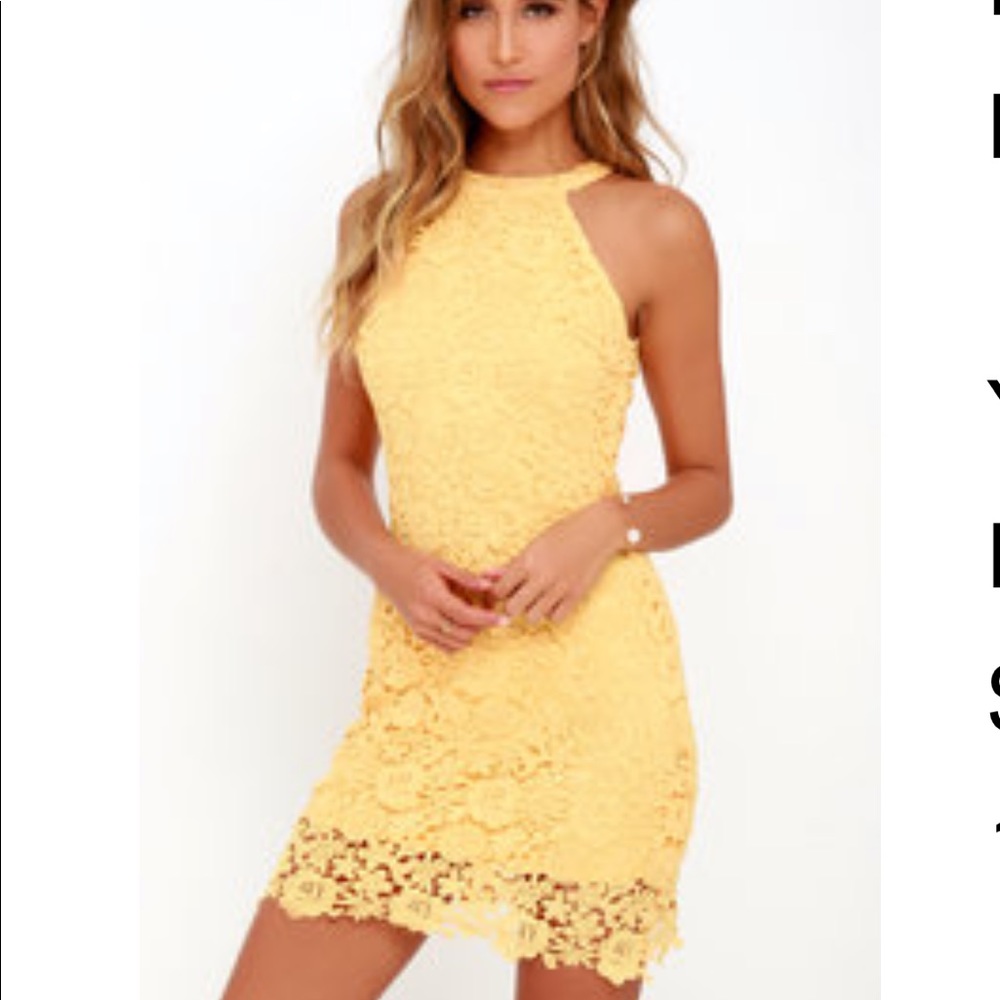 Yellow Lulu’s dress